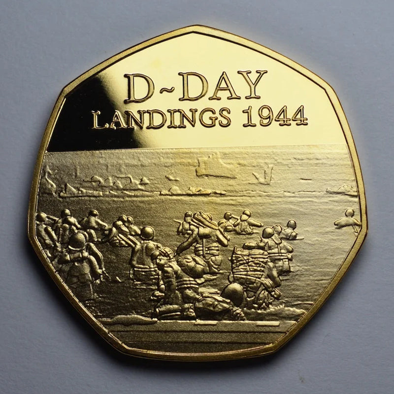 BowLift | D-DAY LANDINGS 1944 24ct Gold Commemorative Coin