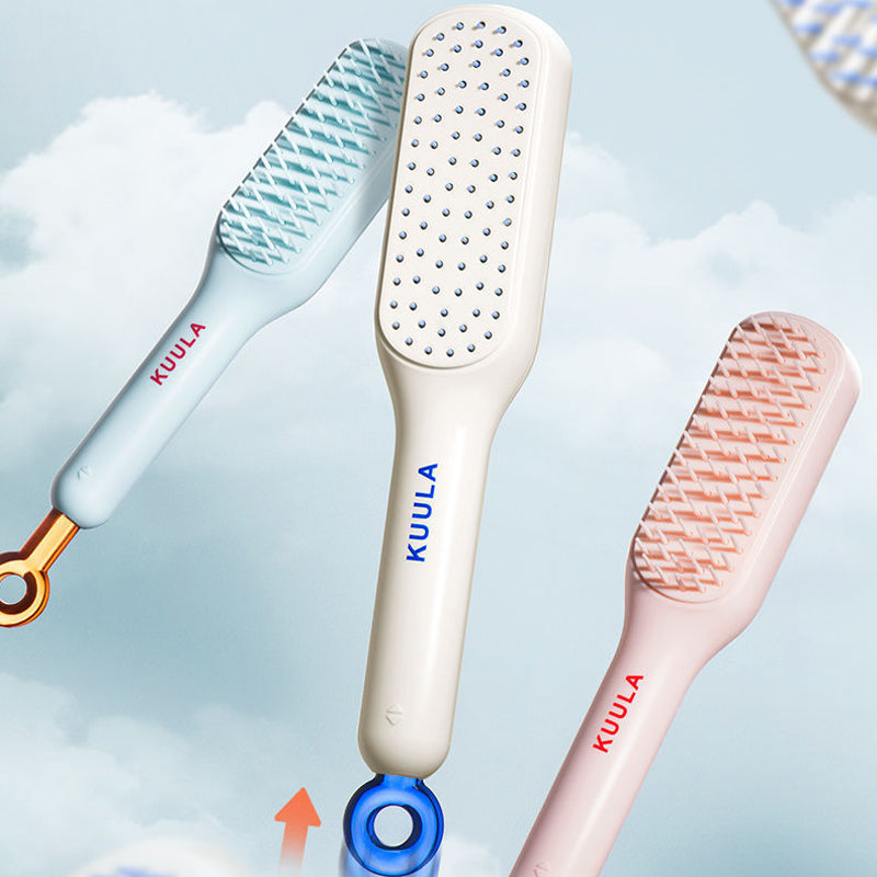 BowLift | Self-cleaning anti-static massage comb
