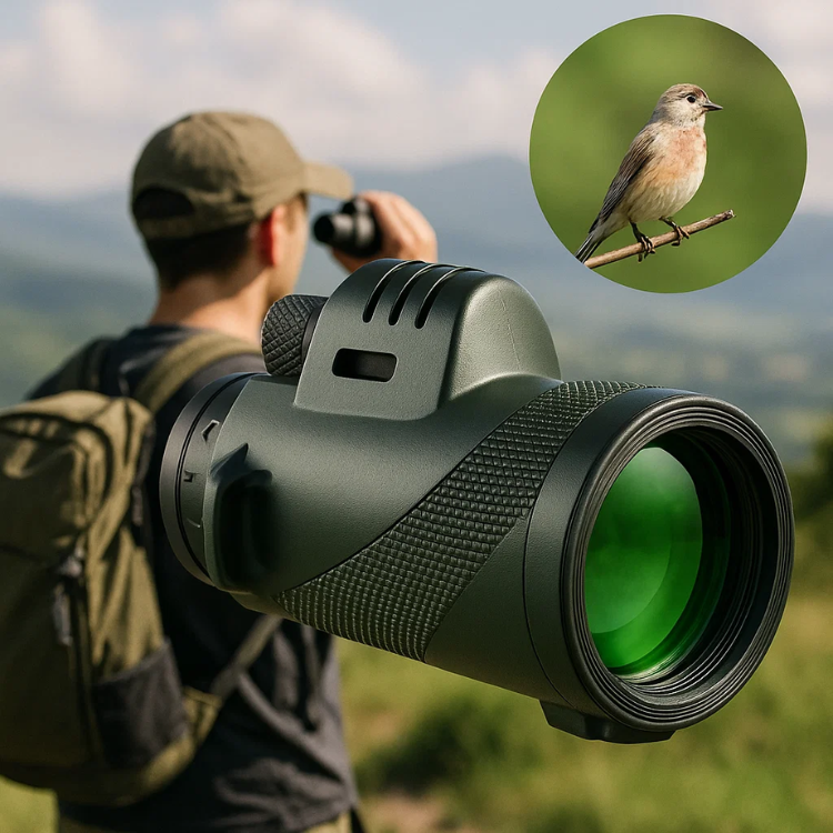 BowLift | Compact 600x Ultra-Zoom Monocular | HD Lens, Lightweight & Perfect for Hiking, Birdwatching, and Sports Events