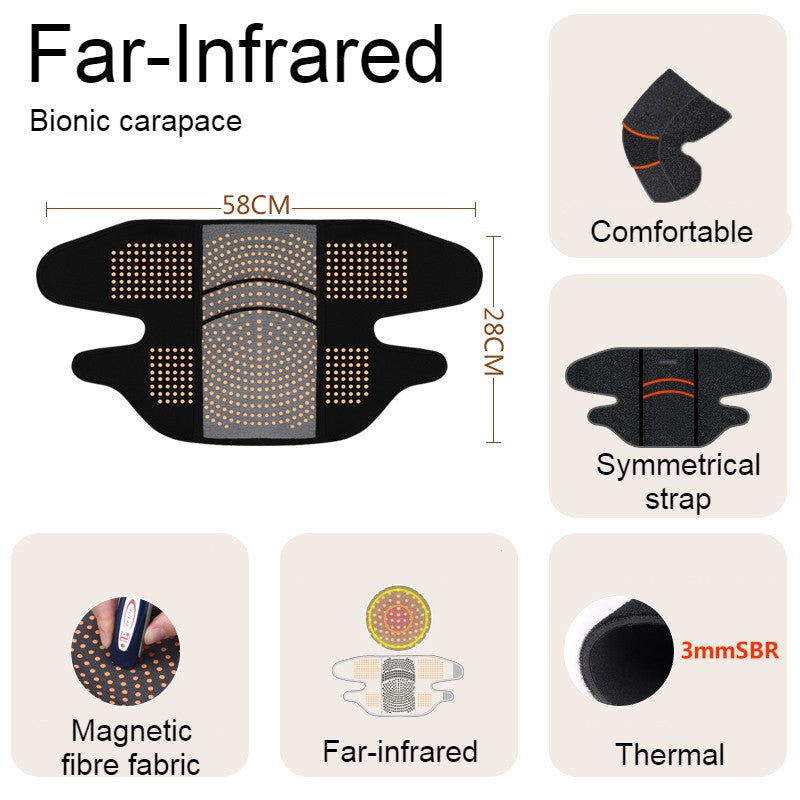 BowLift | Far Infrared Thermal Knee Warmer, with Super Warm Fabric & Bionic Carapace Design, for Winter, Travel & Outdoors