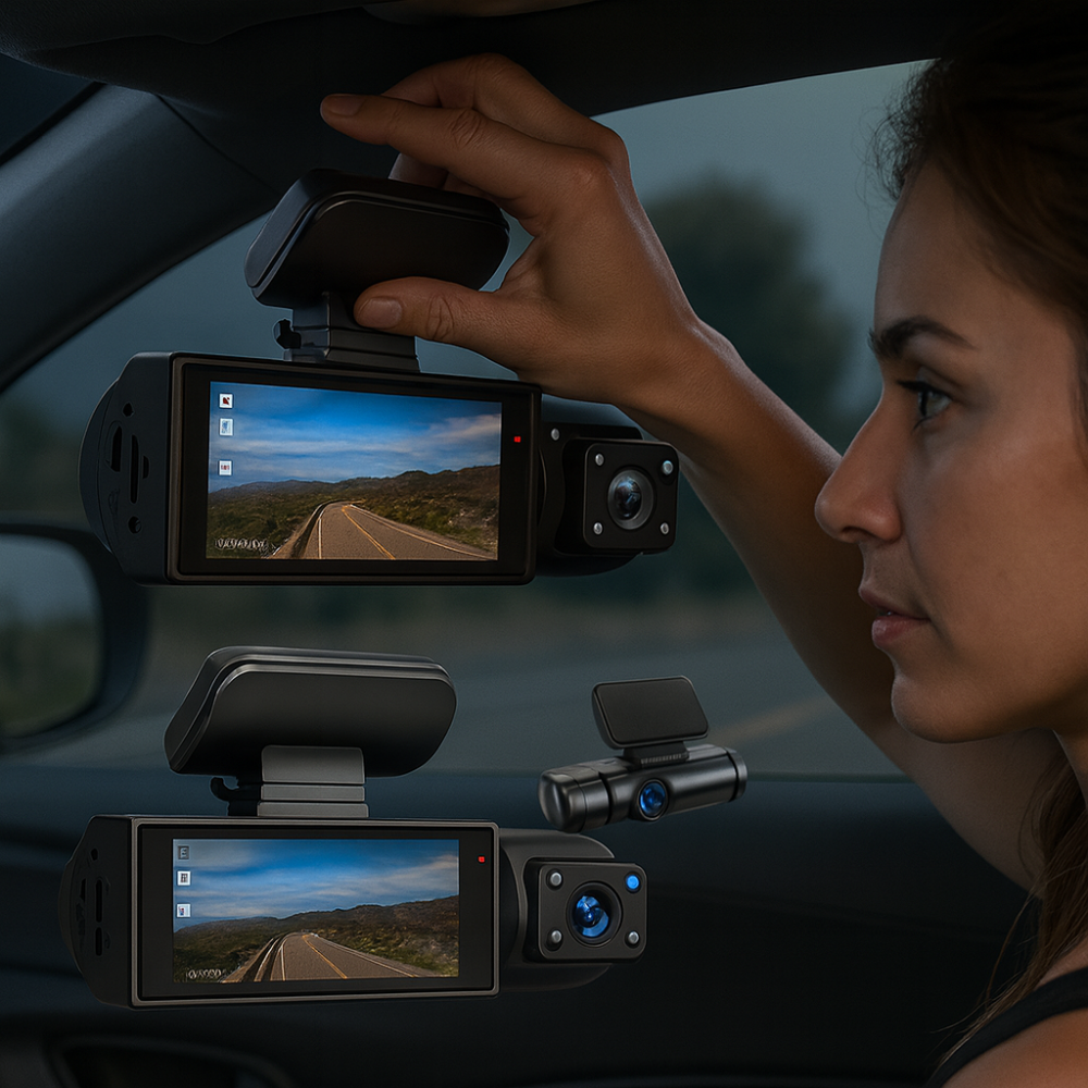 BowLift | Dash Cam Dual Camera 1080p Night Vision Wide Angle Car DVR