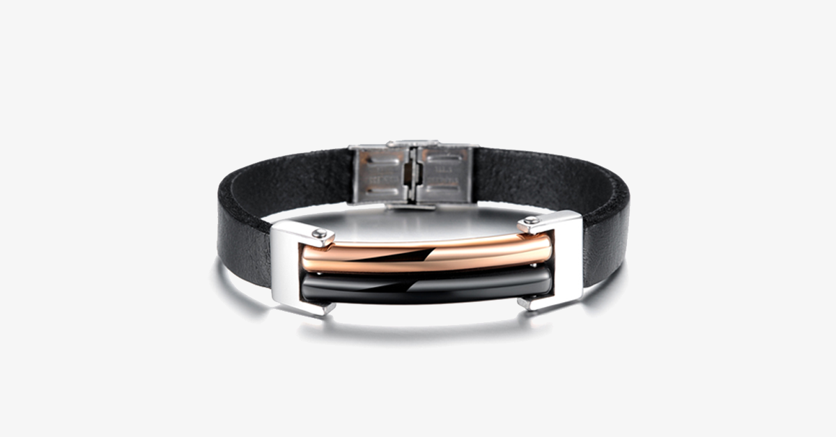 BowLift | Dual Tone Korean Style Men's Bracelet made of Stainless Steel