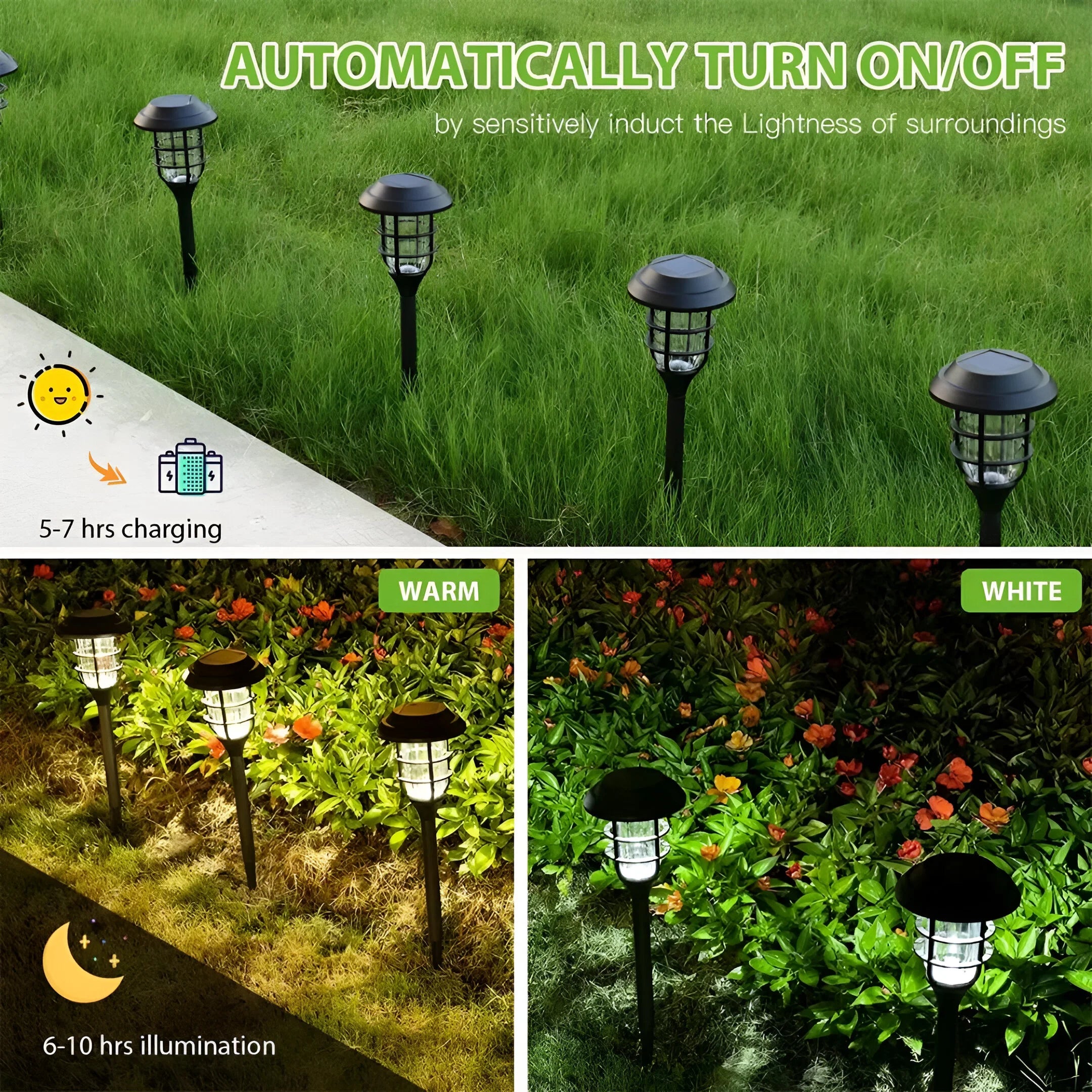 LumiPillar – Solar LED Pathway Garden Light