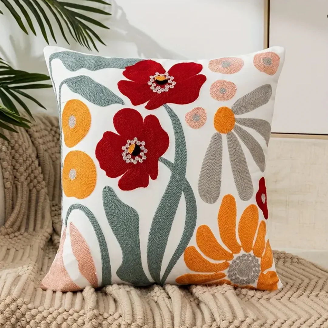 BowLift | Decorative Cushion FloraSoft – Decorative Flower Cushion with Removable Cover