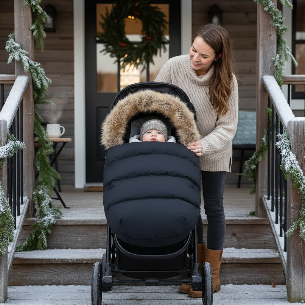 BowLift | Cozy Winter Stroller Footmuff for Babies 0 to 24 Months