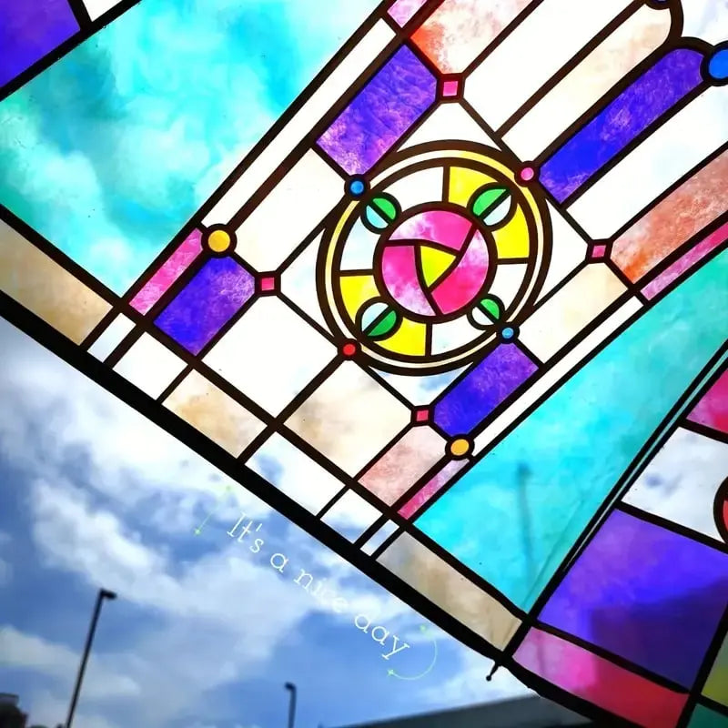 BowLift | Stained Glass Art Umbrella — Automatic Wind PRedection and Rain PRedection