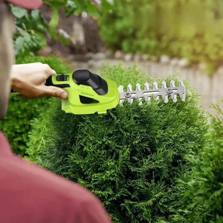 BowLift | Cordless Garden Trimmer | Dual Blades, Lightweight & Ideal for Lawn Edging and Hedge Trimming