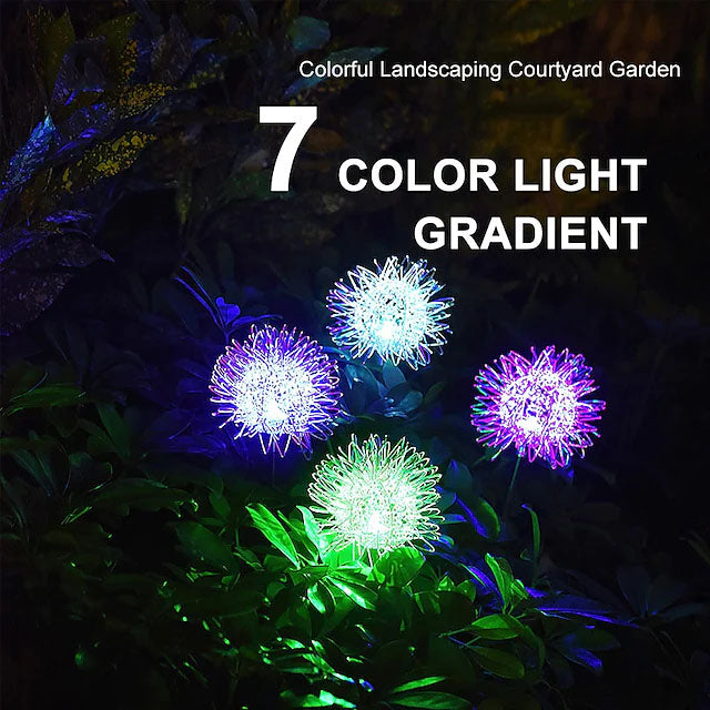 BowLift | 2-Pack: Outdoor Solar Dandelion Garden Lights