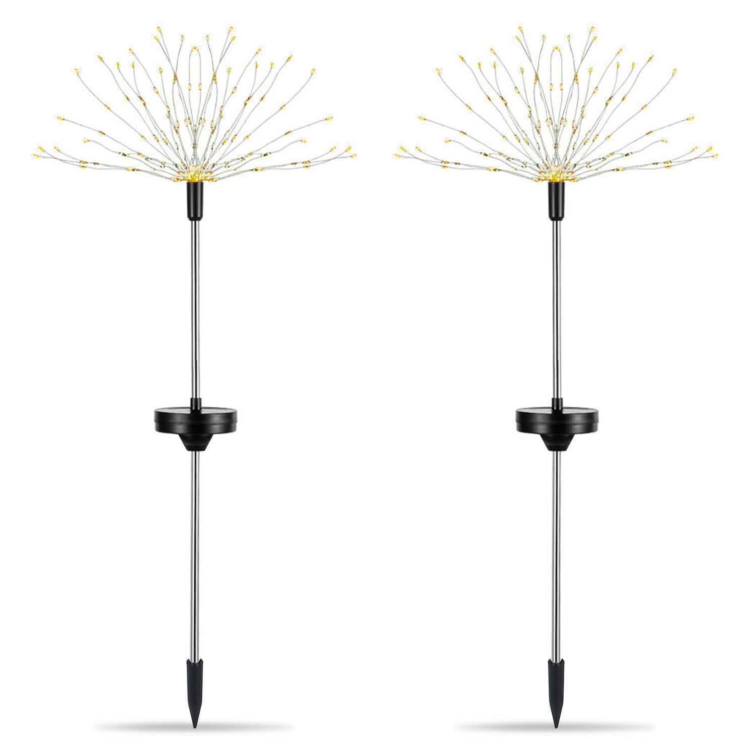 BowLift | 2-piece: Solar-powered star explosion garden lights