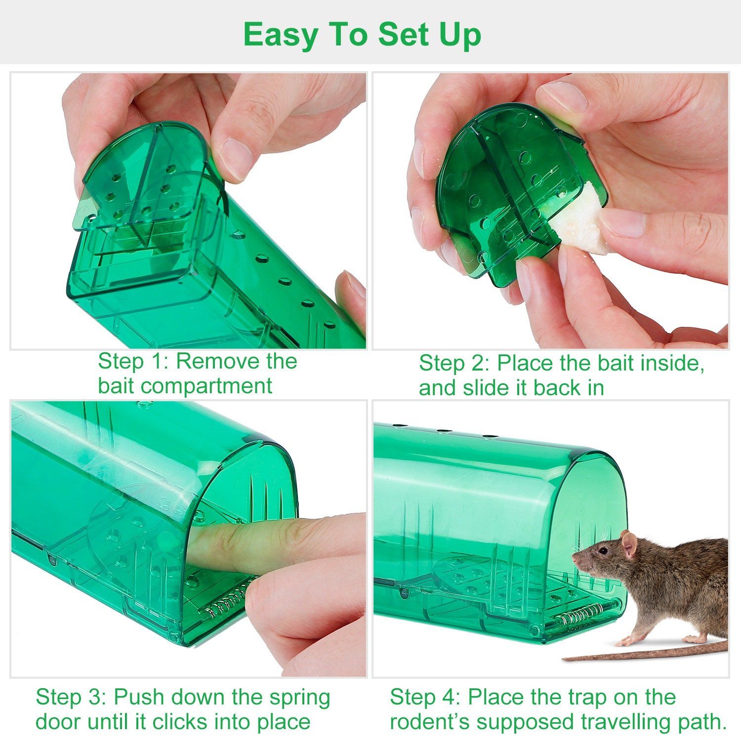 BowLift | 2-piece: Reusable Humane Mouse Trap