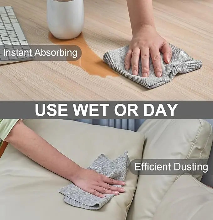 BowLift | 20 Piece Reusable Microfiber Cloths on Roll – Lint-Free, Streak-Free & Eco-Friendly