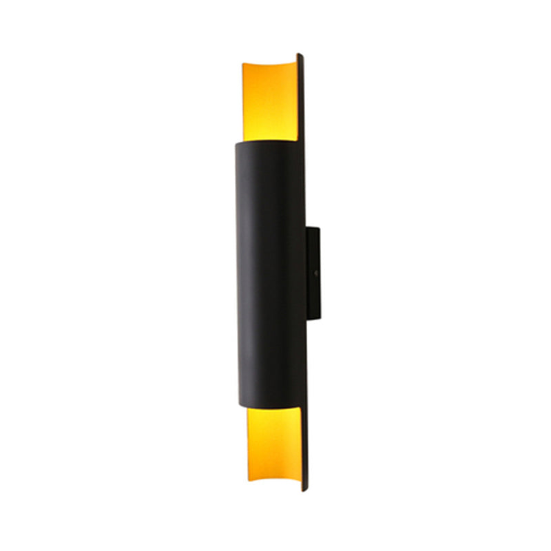 BowLift | Tubular Nightstand Wall Lighting Ideas Metal Modern Style Wall Mounted Lamp in Black