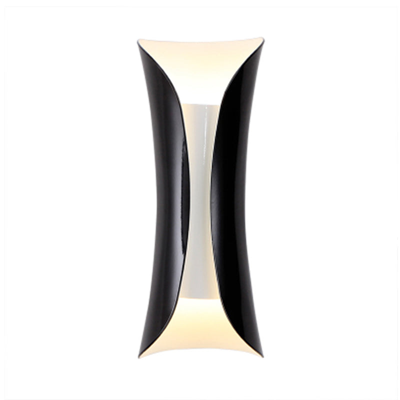 BowLift | Tubular Nightstand Wall Lighting Ideas Metal Modern Style Wall Mounted Lamp in Black