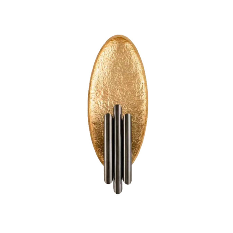 BowLift | Tube Iron Wall Mount Lighting Modern 2-Light Wall Lamp Wall Light with Oval Foil Backplate