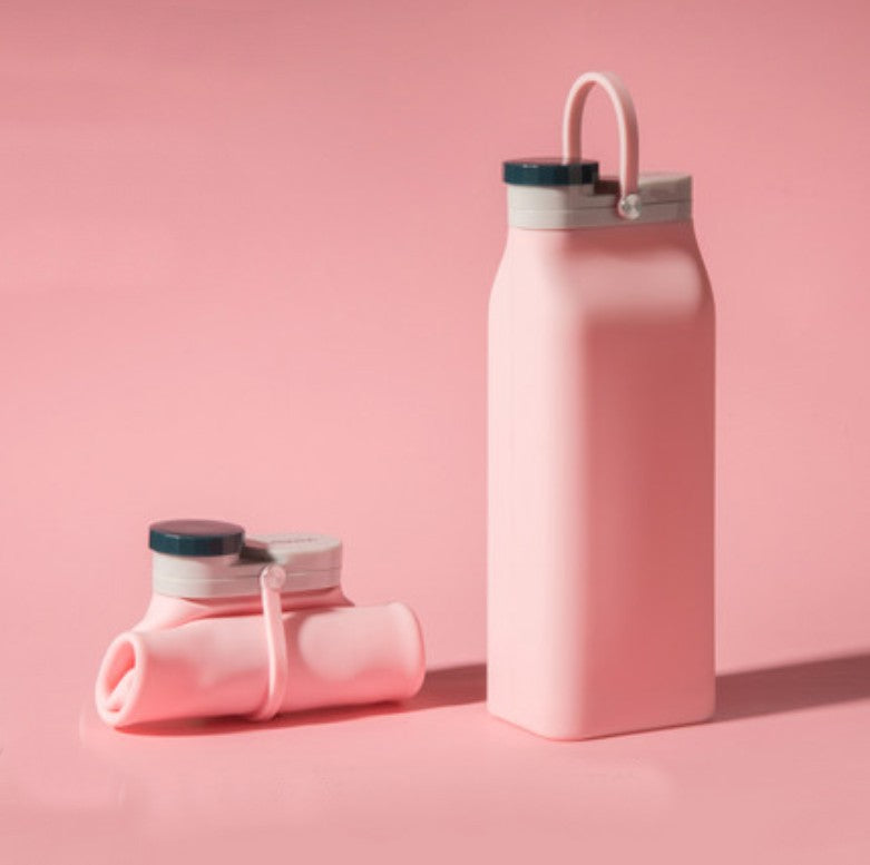 BowLift | Portable Silicone Water Bottle, with High-Temperature Resistant Design, Easy to Clean, Foldable, Large Capacity and Food Grade Silicone, for Travel, Sports, Camping and More