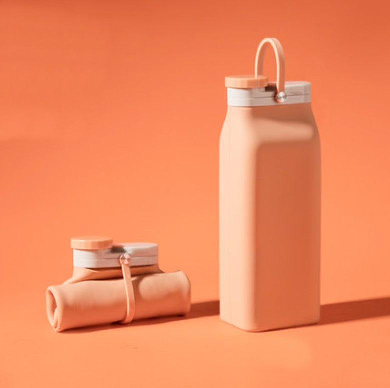 BowLift | Portable Silicone Water Bottle, with High-Temperature Resistant Design, Easy to Clean, Foldable, Large Capacity and Food Grade Silicone, for Travel, Sports, Camping and More
