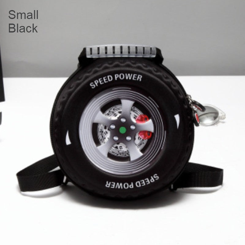 BowLift | Cool 3D Racing Car Tire Backpack, for Preschool & Kindergarten, Boys & Girls
