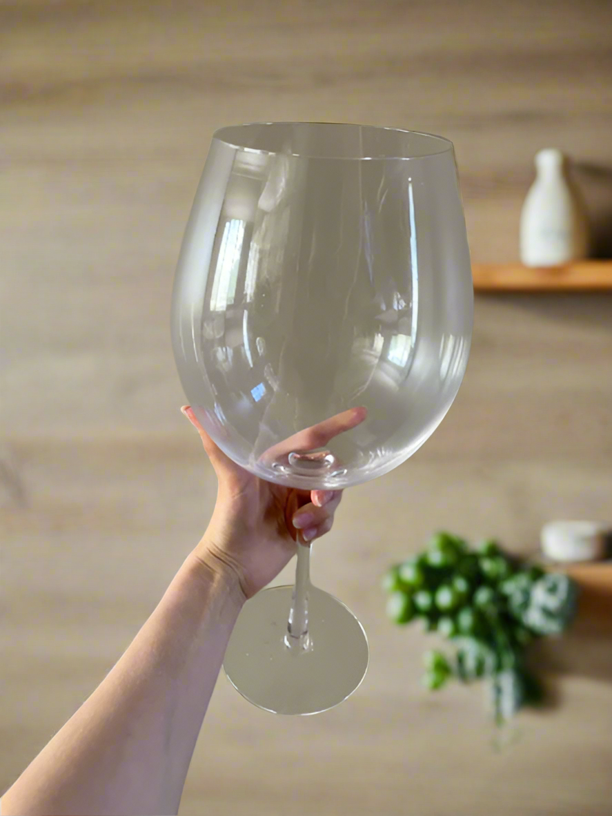 BowLift | Huge 106 Oz Wine Glass and Beer Mug Combo - 3000ML Extra Large Crystal Glass for Parties, Weddings, and Celebrations