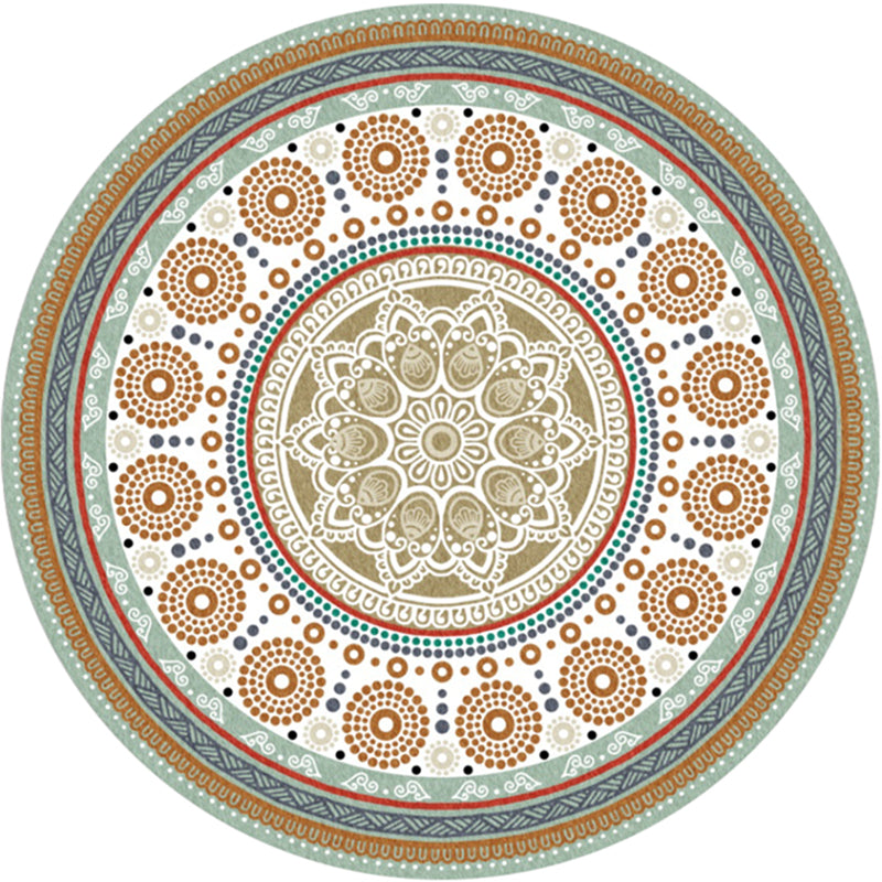 BowLift | Chic Tribal Striped Carpet Multicolored Moroccan Carpet Polyester Non-Slip Back Washable Pet-Friendly Carpet for Bedroom