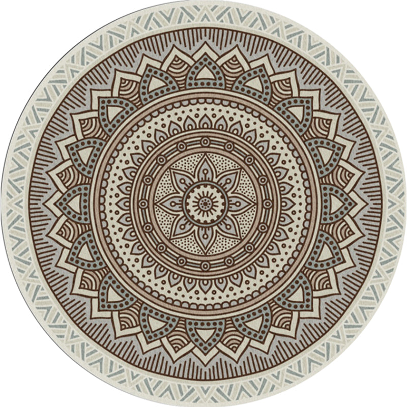 BowLift | Chic Tribal Striped Carpet Multicolored Moroccan Carpet Polyester Non-Slip Back Washable Pet-Friendly Carpet for Bedroom