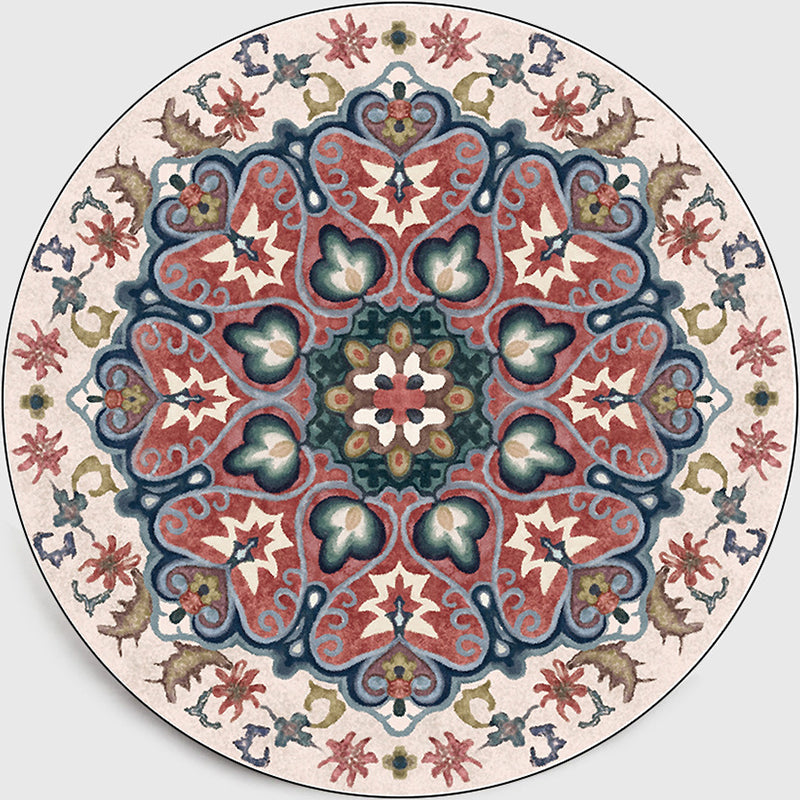 BowLift | Classic Moroccan Indoor Carpet multicolored floral rug non-slip machine washable stain-resistant rug for the living room