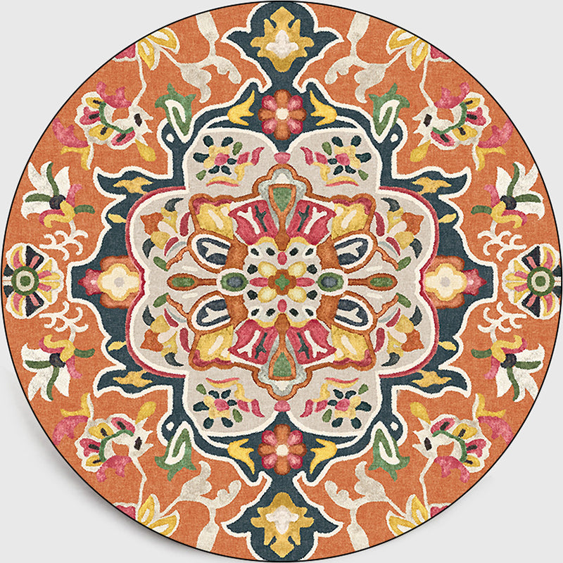 BowLift | Classic Moroccan Indoor Carpet multicolored floral rug non-slip machine washable stain-resistant rug for the living room