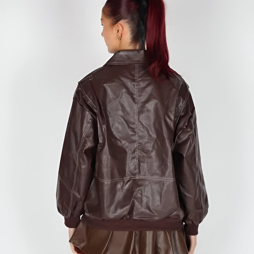 Urban Elegance Vegan Leather Jacket