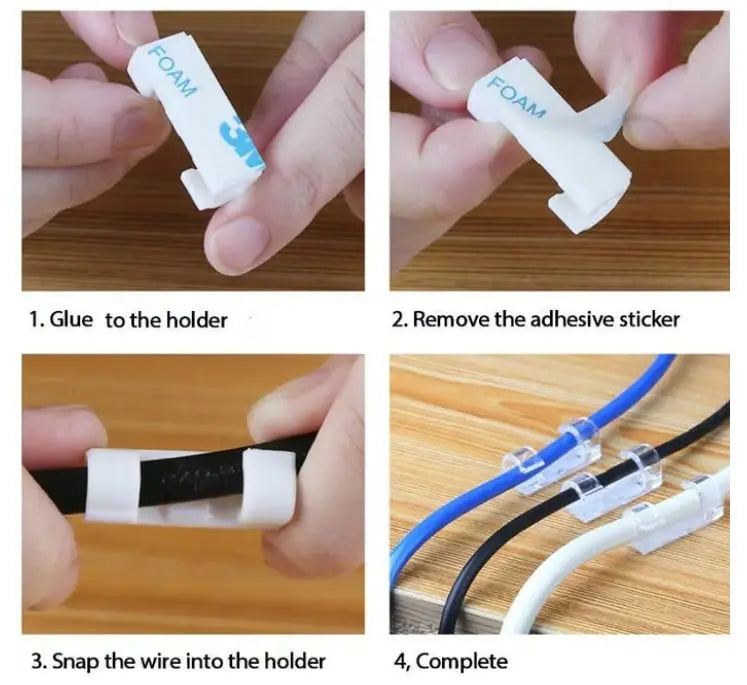 BowLift | 20-piece cable holder for stress-free organization and elegant spatial feel