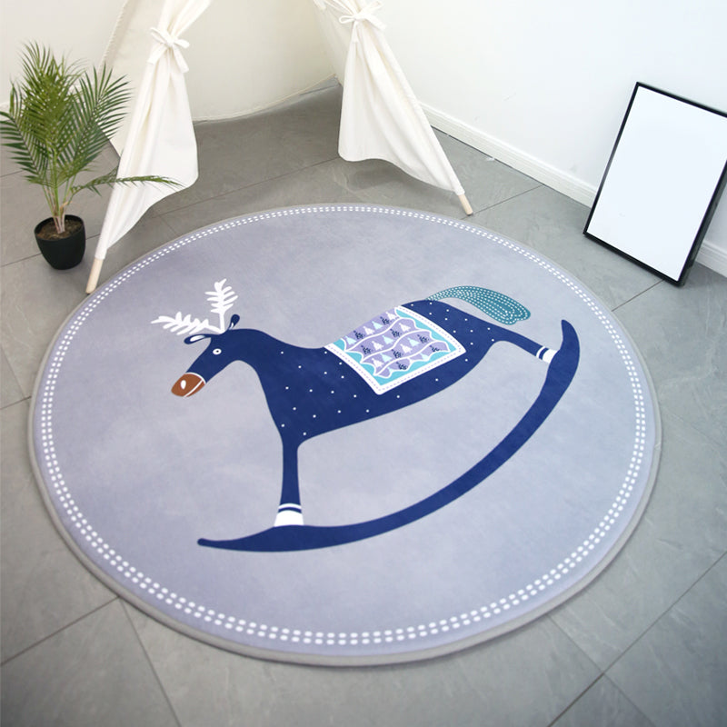 BowLift | Unique Multicolored Kids Style Carpet Cotton Pattern Carpet Pet-Friendly Carpet for Playroom