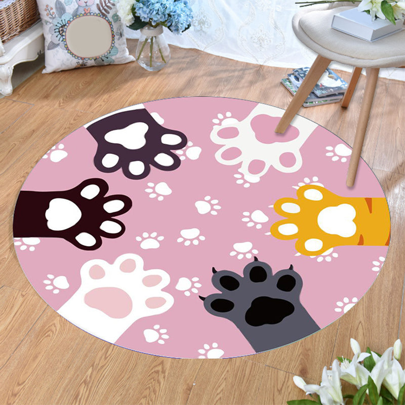 BowLift | Aesthetics Animal Pattern Carpet Multifunctional Colorful Cartoon Carpet Polyester Machine Washable Non-Slip Back Pet-Friendly Carpet for Children's Room