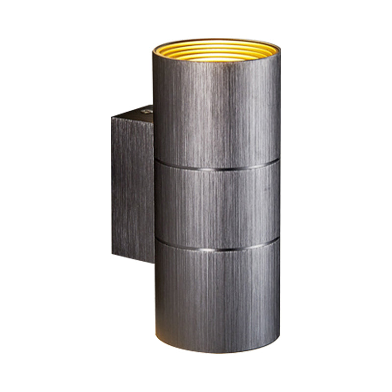 BowLift | Tubular LED Up and Down Wall Lamp Modern Metal 1 Light Black/Grey/Gold Wall Lamp for Bathroom