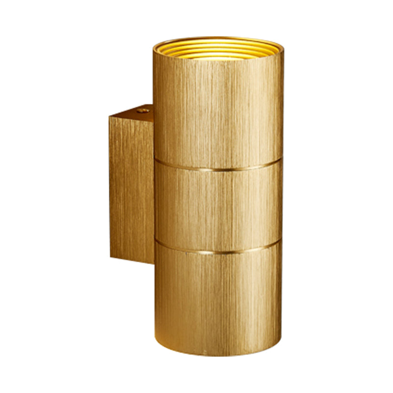 BowLift | Tubular LED Up and Down Wall Lamp Modern Metal 1 Light Black/Grey/Gold Wall Lamp for Bathroom