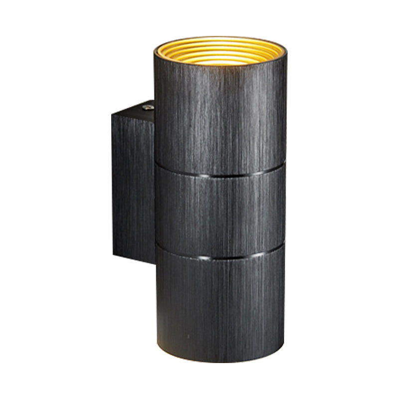 BowLift | Tubular LED Up and Down Wall Lamp Modern Metal 1 Light Black/Grey/Gold Wall Lamp for Bathroom