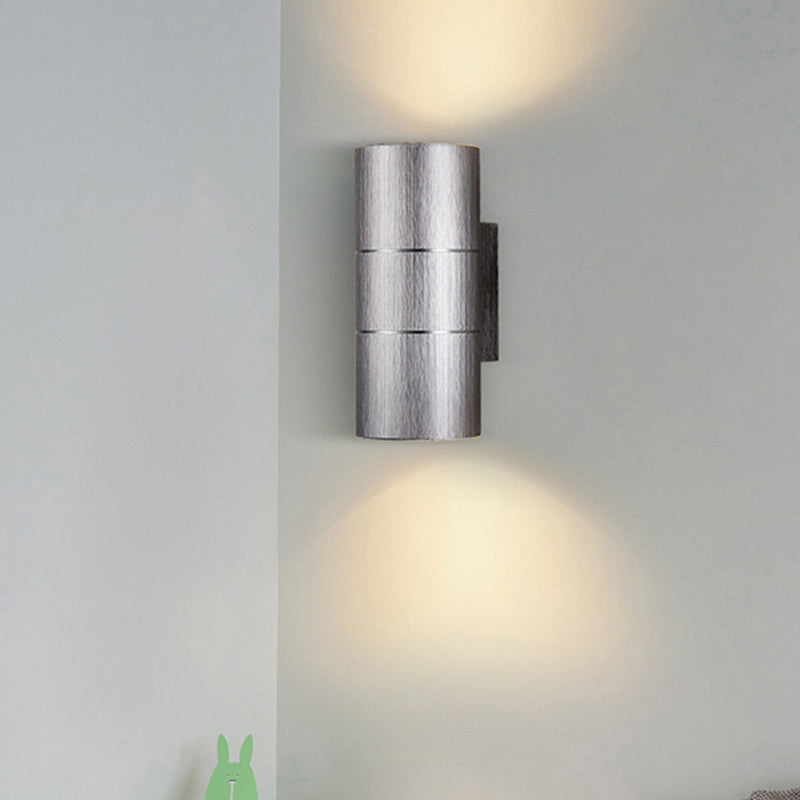 BowLift | Tubular LED Up and Down Wall Lamp Modern Metal 1 Light Black/Grey/Gold Wall Lamp for Bathroom