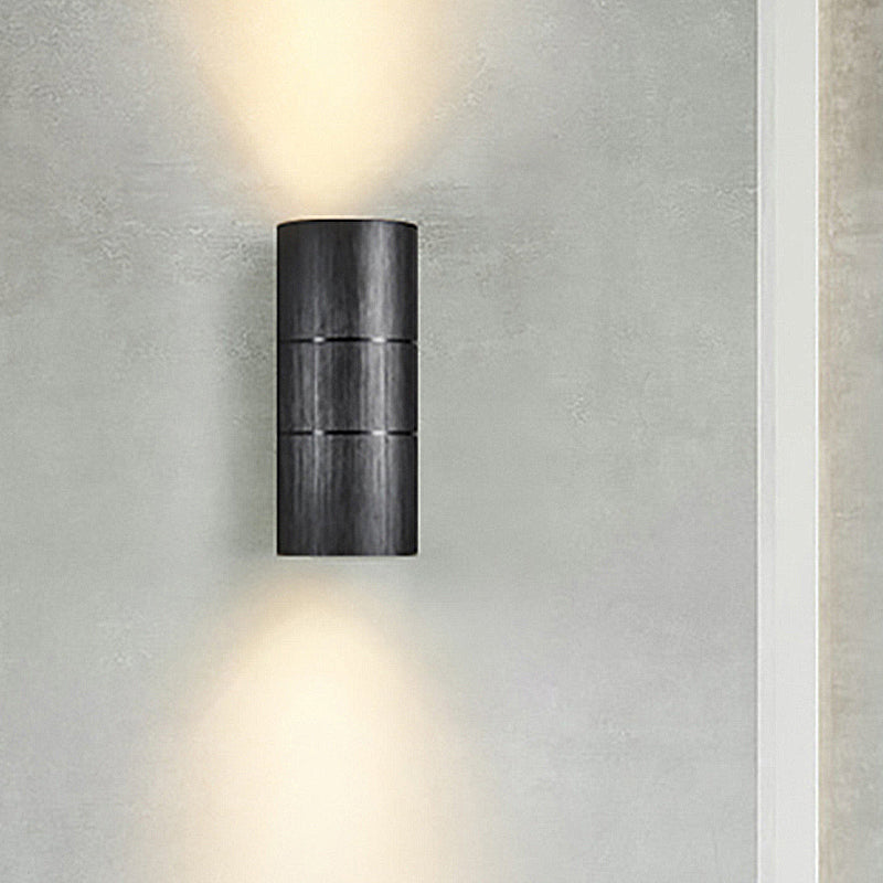 BowLift | Tubular LED Up and Down Wall Lamp Modern Metal 1 Light Black/Grey/Gold Wall Lamp for Bathroom