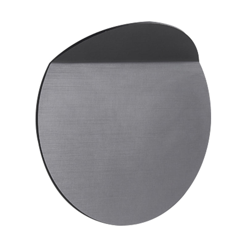 BowLift | Contemporary round metal wall light black/gray/white LED wall-mounted light for hallway
