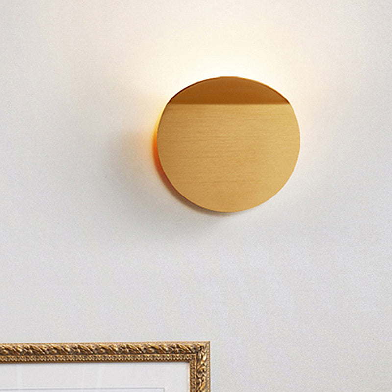 BowLift | Contemporary round metal wall light black/gray/white LED wall-mounted light for hallway