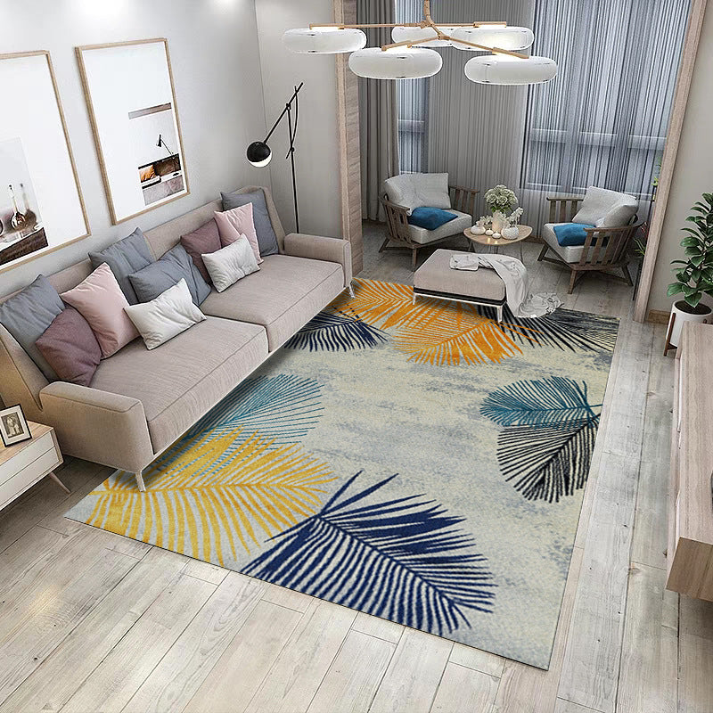 BowLift | Aesthetics Abstract Area Rug Multicolored Industrial Carpet Synthetic Non-slip Stain Resistant Machine Washable Rug for the Living Room