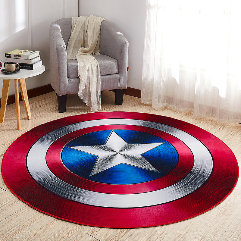 BowLift | Creative Boys Bedroom Rug Multi Colors Optical Illusion Rug Polypropylene Non-slip Pet-friendly Washable Rug