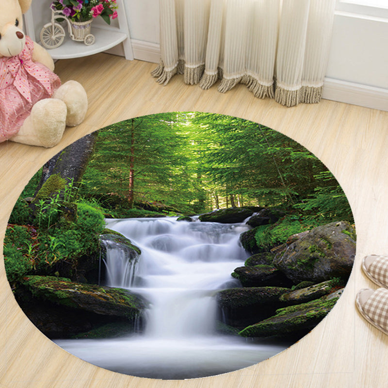 BowLift | Vivid 3D Print Area Rug Multicolor Contemporary Rug Synthetic Pet Friendly Non-Slip Washable Rug for Bedroom