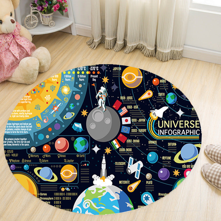 BowLift | Vivid 3D Print Area Rug Multicolor Contemporary Rug Synthetic Pet Friendly Non-Slip Washable Rug for Bedroom