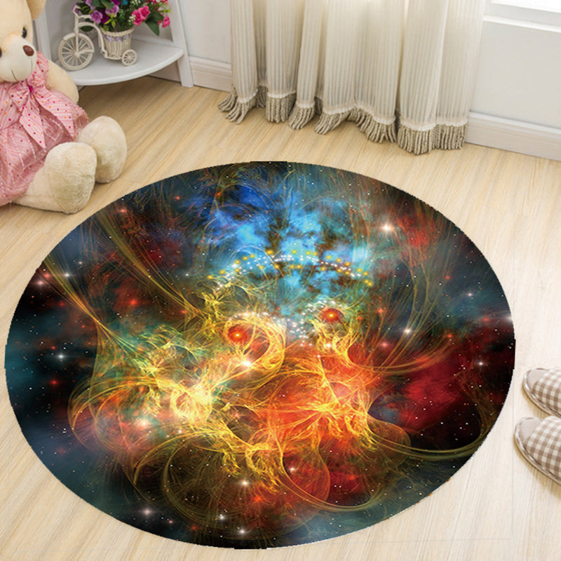 BowLift | Vivid 3D Print Area Rug Multicolor Contemporary Rug Synthetic Pet Friendly Non-Slip Washable Rug for Bedroom