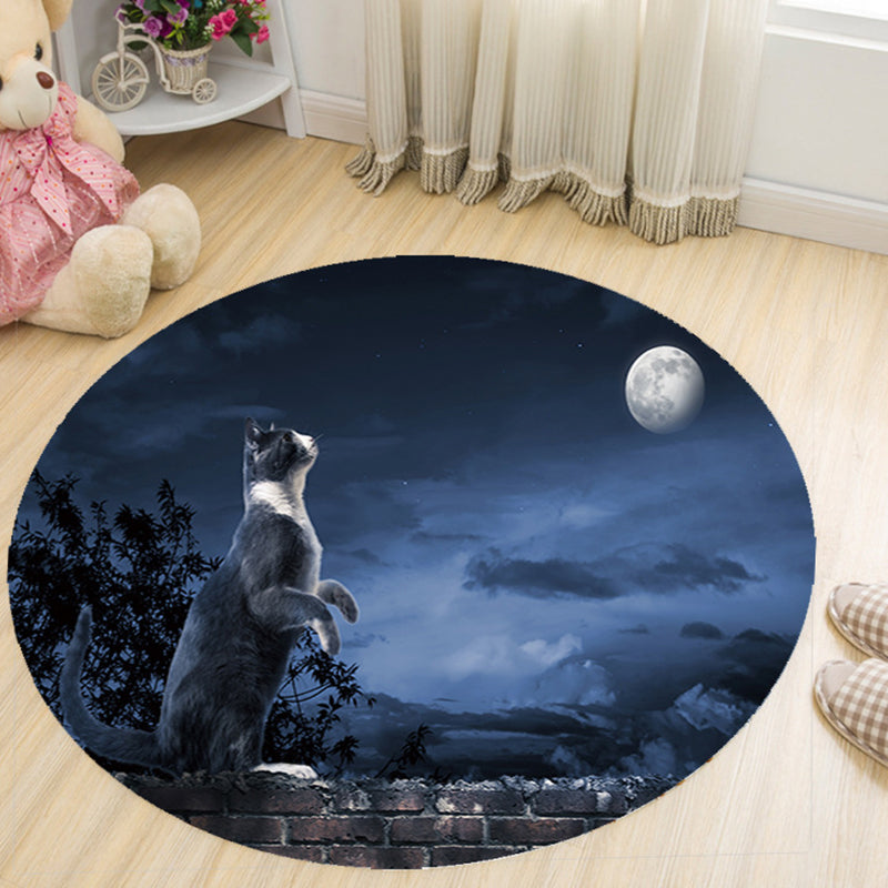 BowLift | Vivid 3D Print Area Rug Multicolor Contemporary Rug Synthetic Pet Friendly Non-Slip Washable Rug for Bedroom