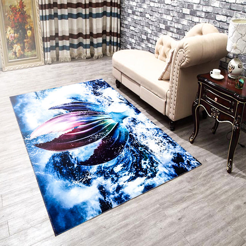 BowLift | Amazing Multicolor Natural Landscape Carpet Polyester Modern Carpet Stain Resistant Washable Non-Slip Back Carpet for Family Room