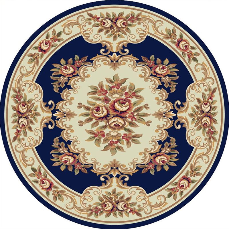 BowLift | Victorian Bedroom Carpet Multicolored Peony Carpet Polyester Stain Resistant Washable Non-Slip Carpet