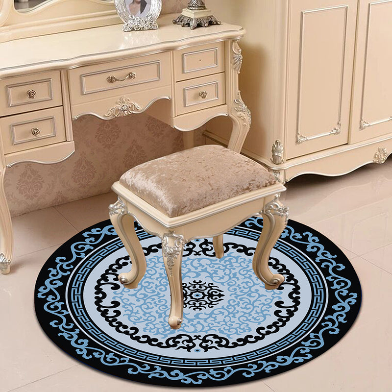 BowLift | Victorian Bedroom Carpet Multicolored Peony Carpet Polyester Stain Resistant Washable Non-Slip Carpet