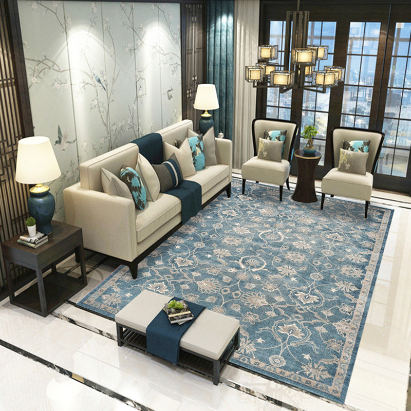 BowLift | Victoria Print Carpet Multicolored Polypropylene Carpet Non-Slip Stain Resistant Washable Indoor Carpet for Living Room