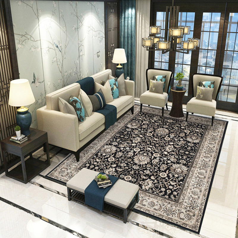 BowLift | Victoria Print Carpet Multicolored Polypropylene Carpet Non-Slip Stain Resistant Washable Indoor Carpet for Living Room