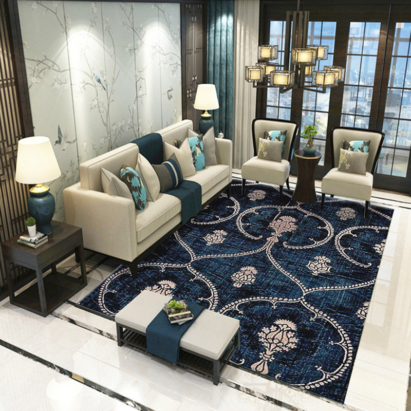 BowLift | Victoria Print Carpet Multicolored Polypropylene Carpet Non-Slip Stain Resistant Washable Indoor Carpet for Living Room