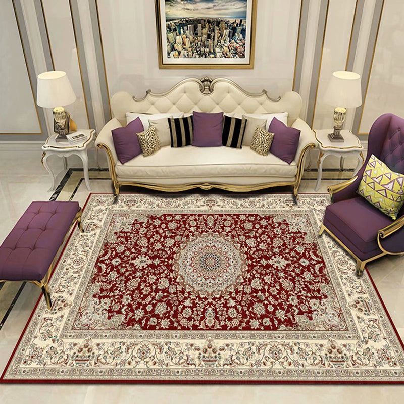 BowLift | Victoria Print Carpet Multicolored Polypropylene Carpet Non-Slip Stain Resistant Washable Indoor Carpet for Living Room